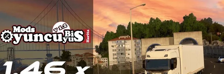 ETS2 Türkiye Haritası 1.46 - Otogar Modu - OyuncuyusBisMap-YKS