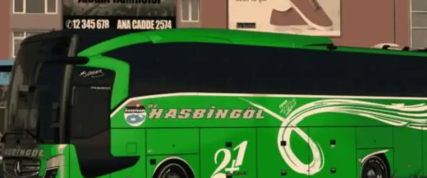 Mercedes Benz Travego 15 SHD E6 Öz Hasbingöl ve Cesur Bingöl Skinpack V2 ETS2