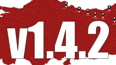 ETS2 Türkiye Haritası ETS2 1.55 - Otogar Modu - OyuncuyusBisMap-YKS