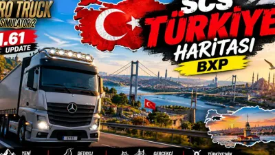 SCS ETS2 Türkiye Haritası BXP 1.61