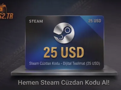 Steam 25 Dolar Cüzdan Kodu